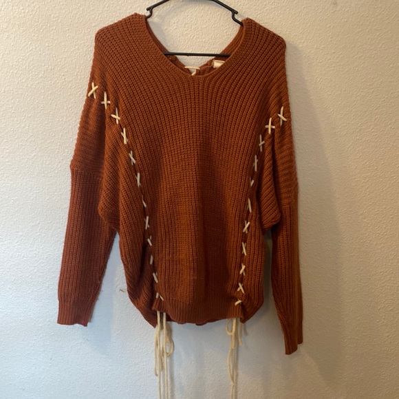 I Joah Sweaters - Sold….I Joah knitted sweater with strings size large